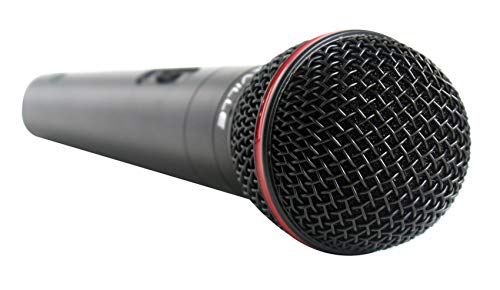 Rockville RMIC-SR Handheld Wired Dynamic Microphone for DJ/Vocal/Recording | Includes 2 OFC Cables (XLR-XLR/XLR-1/4"), Carry Case, Mic Clip, Neodymium, Uni-Directional, Metal Body, M-56