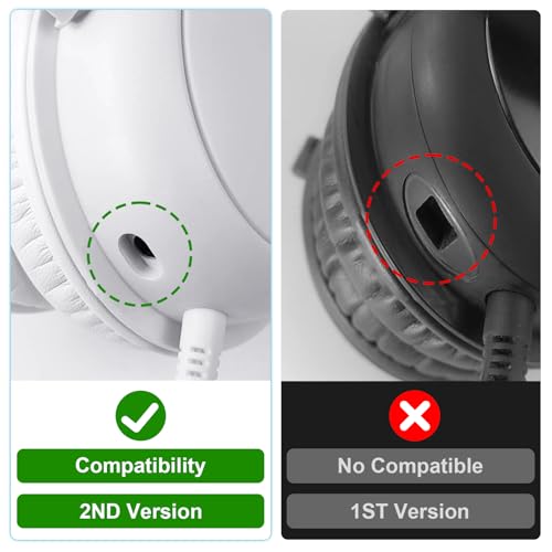 Mic Replacement for HyperX Cloud II, Cloud, CloudX 2nd Gen Detachable 3.5 mm Noise Cancelling Mic with Foam Cover Straight Jack Gaming Microphone