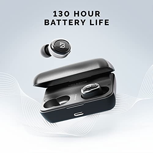 Back Bay Audio Sweatproof Wireless Bluetooth Earbuds,130 Hour Battery Life | Wireless Earbdus for iPhone, Android, Mini Charging Case, TWS Headphones with Microphone, Gift for Runners