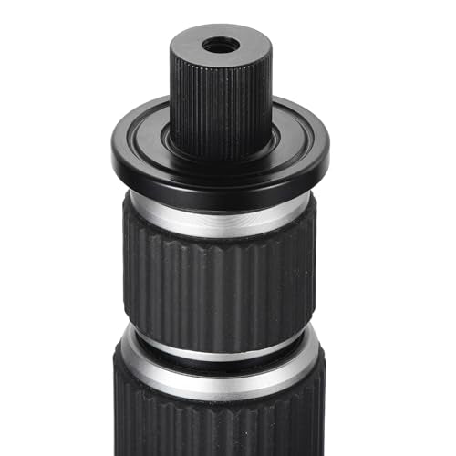 MECCANIXITY Mic Stand Adapter Female 1/4 In to Female M6 Aluminum Alloy Mic Screw Adapter for Microphone Tripod Stand Black 4 Pcs