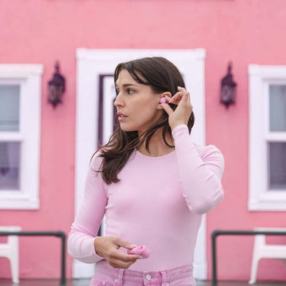 JLab Go Air Pop True Wireless Earbuds, in Ear Headphones, Bluetooth Earphones, Ear Buds with 32H Playtime, Bluetooth Earbuds with Microphone, USB Charging Case, Dual Connect, EQ3 Sound, Pink | Wireless Earbuds with Charging Box, Wireless Bluetooth Headpho