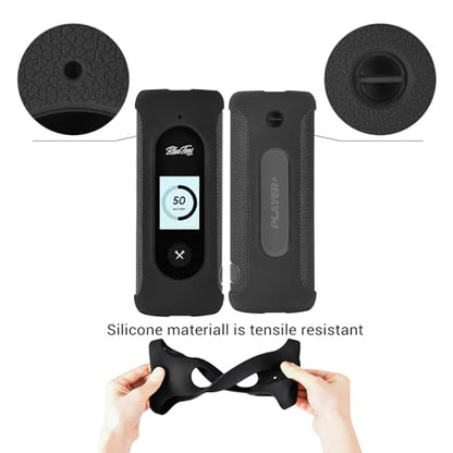 Protective Cover for Blue Tees Golf Player+ GPS Speaker, Silicone Cover for GPS Wireless Bluetooth Speaker (Black) | Blue Tees Golf Speaker Case – Soft Silicone, Full Protection, Dustproof, Magnetic Mount Compatible, Easy Clean, Case Only - color: Black