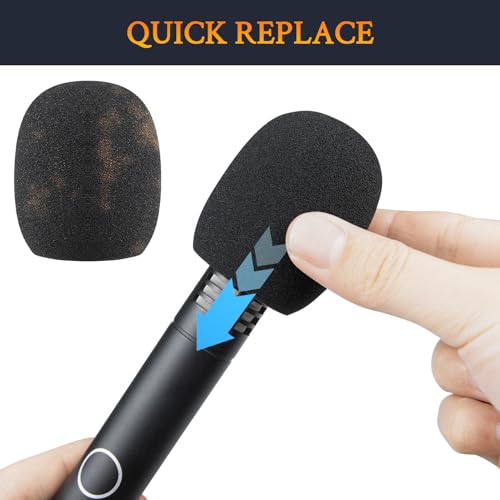 SOULWIT 4Pcs Pop Filter for AKG P170 Pencil Condenser - Black