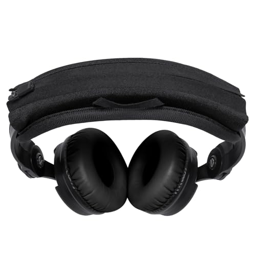 Headband Cushion Cover Compatible with Sennheiser HD25, HD 25 Light DJ Headphone, HD 250BT Wireless Headphone, Thick Cushion for Pressure Relief, No Wobble Zipper Slider, with Hanging Loop