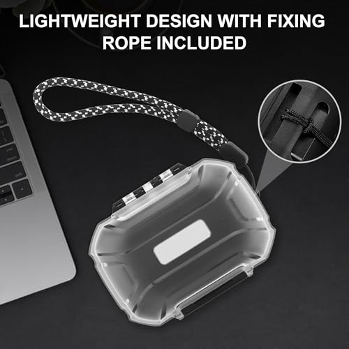 Premium IEM Earphone Carrying Case – Shockproof, Portable Storage Box for in-Ear Monitors & Accessories, Wired Earbud Case with Safety Rope