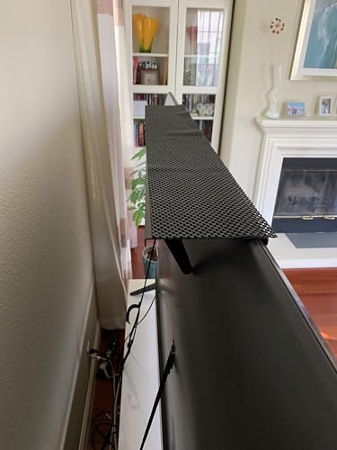 Mount Plus MP-APM-05-03 Top Shelf TV Mounting Bracket 36-inch Wide Platform | Holds Speaker, Streaming Device, Game Console, and More (1 Pack 36 Inch)