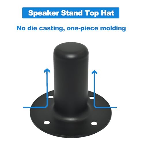 Speaker Stand Top Hat, 4.13"x3.29", All Metal, 2 Packs
