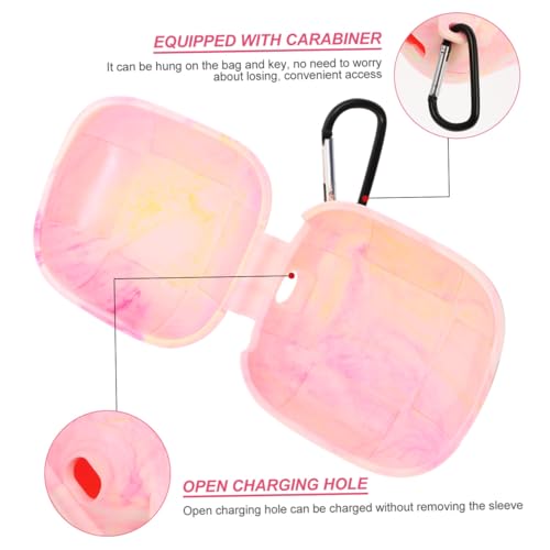 BESPORTBLE Silicone Earphone Case Protective Shell for Earbuds Compatible with Sport Earphones Soft Cover with Charging Access Anti-Damage Dustproof Humidity Resistant
