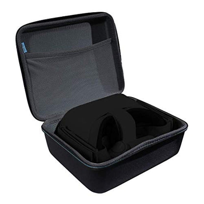 TUDIA Hard Travel Case Compatible with Meta Quest 3S, Quest 3 and Oculus Quest 2, Large Capacity VR Headset Storage Bag for Samsung Gear VR and Oculus Go, Water Resistant EVA Carrying Case - Black