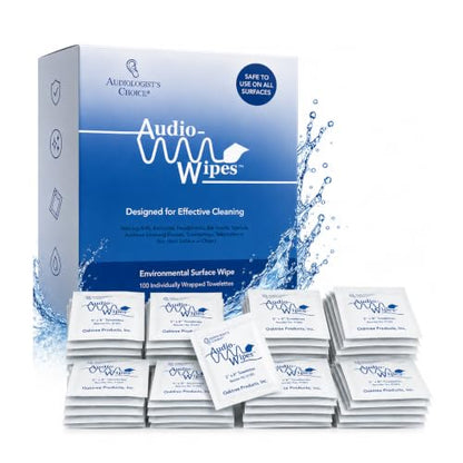 Audiologist's Choice Earbud Cleaning Kit with Audio Wipes - 3-in-1 Pen for AirPods, iPhone Cleaner, Earwax Removal, Speaker & Bluetooth Earbuds - Compact & Travel-Friendly (100 Count) - size: 100 Count