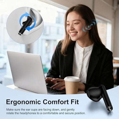 Samsung Wireless Earbuds Bluetooth Earbuds for Samsung Galaxy S26/S26 Ultra | S25 FE/S25 Edge/S24/S23/A17/A56/A36/A26/A16/A55/A35/A25/A15, Android Wireless Earphones in Ear Bluetooth Headphones Headset - color: Black