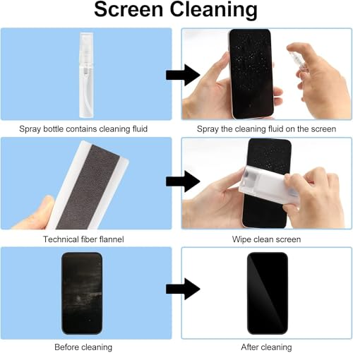 7-in-1 Keyboard Cleaner Earphones Cleaning Pen Keycap Puller Set Multifunctional Cleaning Kit For AirPods iPhone iMac MacBook