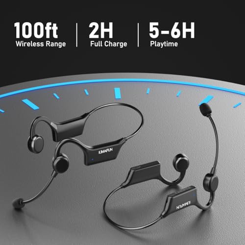 KIMAFUN 2.4G IP67 Waterproof Wireless Fitness Headset Microphone | Lightweight, for Swimming Pool, Fitness Sports, Yoga, Gym, Class, Speaker, Laptop, Tablet for 2 People, GWP92 - size: GWP92(2TX+1RX)