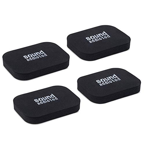 Isolation Pads for Soundbar - Anti Vibrations Foam Pads Feet (4Pack) 3.5'' x 2.5'' x 0.65'' Suitable for Most Soundbars - BarPads (Rectangle) - size: Rectangle