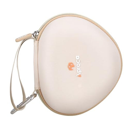 Aproca Kids Headphones Case Compatible with iClever BTH12 / HS19 / BTH26 Kids Bluetooth Headphones, Storage Hard Bag -Gold (Case Only) - color: Gold