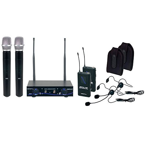 VocoPro - (DIGITAL32-ULTRA Dual Channel Digital Wireless Handheld/Headset/Instrument System