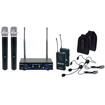 VocoPro - (DIGITAL32-ULTRA Dual Channel Digital Wireless Handheld/Headset/Instrument System