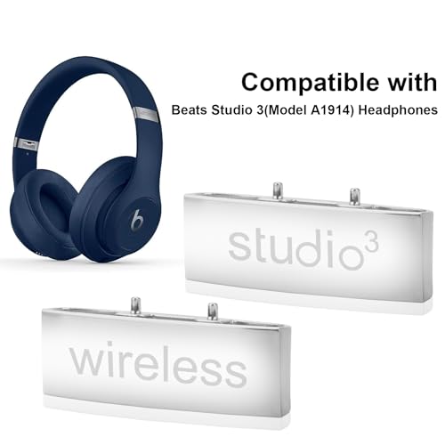 Studio 3 Hinge Headband Connector Replacement Metal Repair Parts Compatible with Beats Studio 3.0 Wireless Over-Ear Headphones Repair Kit (Sliver) - color: Sliver