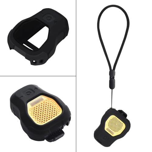 Protective Cover Carrying Silicone Case Compatible with DEWALT Wearable Bluetooth Speaker (Black) - color: Black
