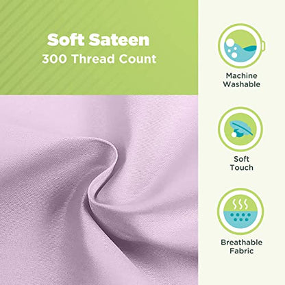 Cotton Neck Roll Pillowcase - Hypoallergenic and Smooth Natural Fabric Pillow Protector - Soft and Breathable Sateen Weave Pillow Cover with Enclosed Sleeve Design - Made in USA - Pink, 6" x 16" - color: Pink (Sateen Weave), size: 6" x 16"