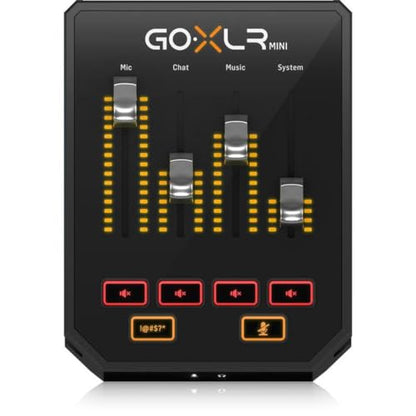 TC Helicon GoXLR MINI Online Broadcast Mixer with USB/Audio Interface and Midas Preamp, Officially Supported on Windows | MIDAS preamps with USB connectivity, XLR input and 1/8" mini phone for gaming, streaming and podcasting