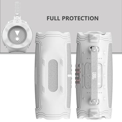 Silicone Cover Case for JBL Charge 6 Portable Bluetooth Speaker - color: White