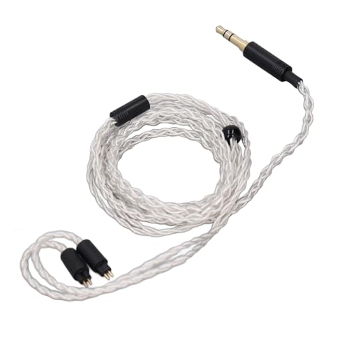 ZJchao Premium Detachable 3 5mm to 0 78mm 2 Pin IEM Cable 1 2m Silver Plated Copper Wire for QDC TFZ Custom in Ear Monitors Enhanced Clarity Design