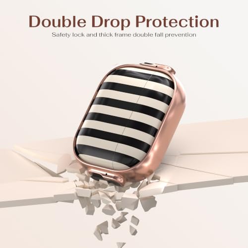 for AirPods Pro 2/1 Case Cover with Lock, Magsafe Compatible,Black Stripes - color: Black White Stripes, size: AirPods Pro 2/1 Case (2019/2022/2023)