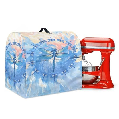 Stand Mixer Dust-Proof Cover, Stand Blender Cover Scratchproof Stand Mixer Protective Cover Fashion Kitchen Deocr Mixer Anti Fingerprints Cover Dragonfly - color: Dragonfly, size: S