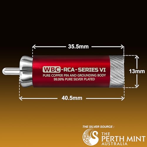 WORLDS BEST CABLES -Ultimate - 1.5 Foot - Premium Audiophile RCA Cable Pair | 18 AWG - Ultra-Pure OFC - Ultra-Low-Capacitance (13pF/ft) - Silver-plated Pure-Copper RCA Plugs- Carbon Tweed Jacket