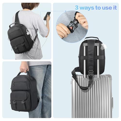 FOREGOER Hard Carrying Case Compatible with VR Headsets Virtual Reality and Touch Controllers Accessories, Large Portable Protection Backpack for Travel and Home Storage.