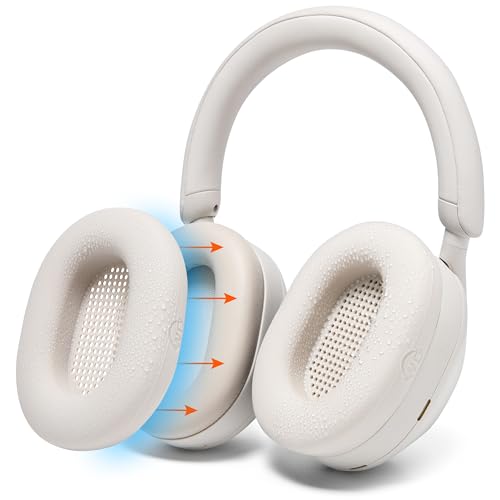 WC SweatZ XM5 - Patented Earpad Sweat Covers for Sony WH1000XM5 by Wicked Cushions | Full 360 Earpad Protection | Sweatproof & Easily Washable | Silver - color: Silver