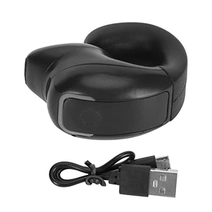 Open Ear Headphones, 1Pcs Over Ear Clip Earbuds, Single Ear Bone Conduction Bluetooth 5.3 Headphone with IPX4, for Sports Running, Workout (Black)