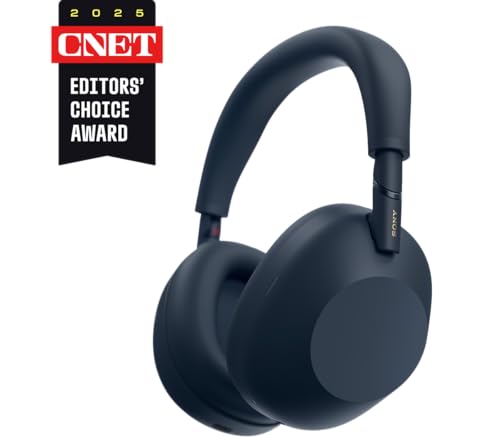 Sony WH-1000XM6 The Best Noise Cancelling Wireless Headphones Midnight Blue | HD NC Processor QN3, 12 Microphones, Adaptive NC Optimizer, Mastered by Engineers, Studio-Quality, Up to 30 Hrs of Battery - color: MIDNIGHT BLUE