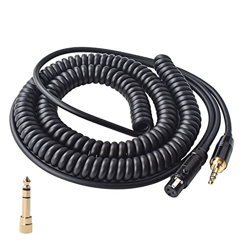 Aquelo Replacement Audio Cable Cord Compatible with Beyerdynamic DT 990 Pro, DT 770 Pro X, for AKG Q701, K712, K240, K240S, K240 MK II, K271, K241 Headphones Aux Cable with 6.35mm Adapter