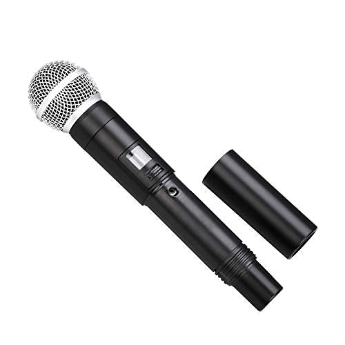 MicrocKing Wireless Microphone System Dynamic Handheld Microphones,150 Ft Operating Range,16 Hours Continuous Use,Ideal for Karaoke, Party, DJ, Church, Wedding, Indoor/Outdoor Activities - style: 2 Handheld mics