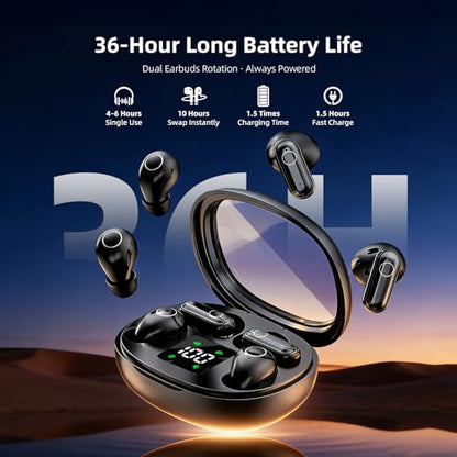 Mini Wireless Sleep Earbuds for Small Ears – Invisible, Low Profile Sleep & Work Earbuds, Tiny Discreet in-Ear Headphones, Discreet in-Ear Earphones for Small Ear Canals (Purple) - color: Purple