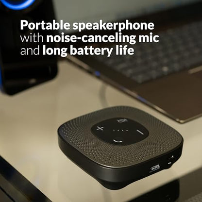 Cyber Acoustics Conference Speakerphone (SP-2000) - USB and Bluetooth, Advanced DSP with 360 Degree Noise Cancelling Microphone with 3m Range, 66 Ft BT Wireless Range - style: USB & BT Speakerphone