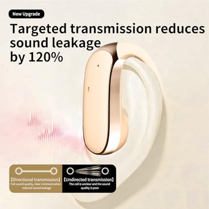 Diydeg Wireless Earbuds, IP54 Waterproofing BT5.49 Sport Headphones with Earhooks, No Sound Leakage, Touch Control Earphones for Gym, Running, Meeting, Workout (Gold) - color: Gold
