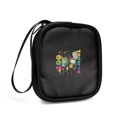 Earphone Pouch Polyester Headphone Storage Bag Universal Zipper Closure for Storing Earphones, Coins, Keys, USB Flash Drives, Jewelry - Dinosaur - color: Dinosaur