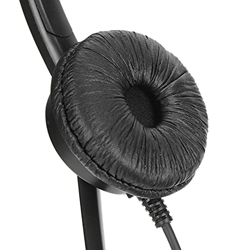 HT700 Corded Telephone with Headset Omnidirectional Microphone Call Center Phone Hands-Free Wired for Office Home, 330° Rotating Headset, Volume Adjustable, No Battery Needed