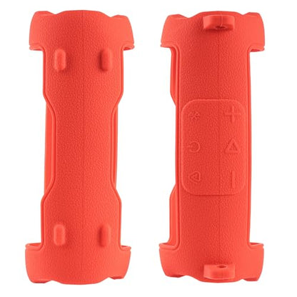Silicone Cover Compatible with JBL Flip 7 Waterproof Portable Speaker with Shoulder Strap (Red) - color: Red