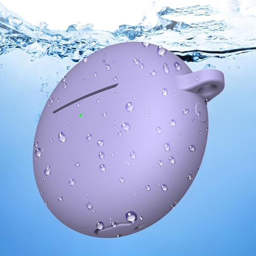 Durability Silicone Protective Cover for Wireless Earbuds with AntiScratch Design with Carrying Hook - color: Red