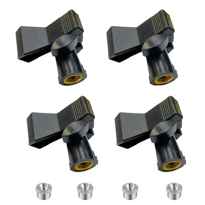 Microphone Clip with Adjustable Knob, 5/8" to 3/8" Adapter | Studio Recording, Podcast, Live Streaming, Karaoke - size: Adjustable Knob