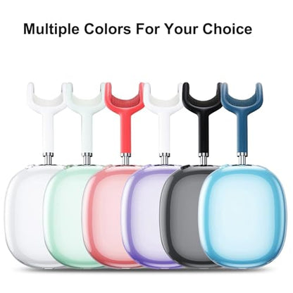 MOLOPPO Clear Case for AirPods Max 2/1 (2026/2024/2020), Transparent Orange | Soft TPU, Anti-Scratch, Slim Fit, Compatible with AirPods Max 2/1 - color: C-Transparent Orange