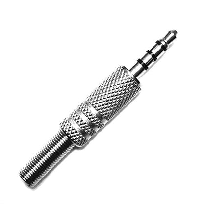 CESS 3.5mm TRRS 4-Pole Male Solder Plug, 5 Pack