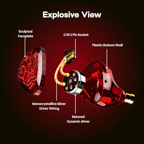 Linsoul TANGZU Wan'er S.G II in Ear Monitor,HiFi Wired Earbuds,10mm Dynamic Driver PET Diaphragm Gaming IEM + Kiwi Ears Allegro Mini Portable IEM DAC, in Ear Monitor Amplifier