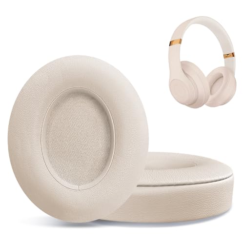 Replacement Ear Pads for Beats Studio 2 & Studio 3 Wired & Wireless Headphones, Ear Cushions, Headset Earpads, Ear Cups Cover with Soft Protein Leather-Pink - color: Pink