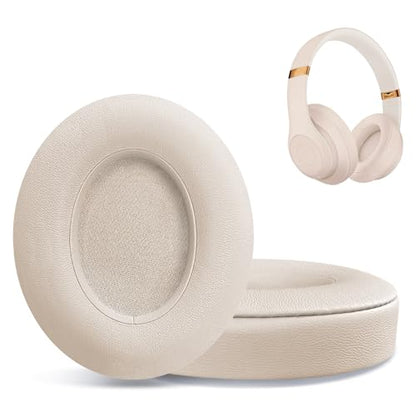 Replacement Ear Pads for Beats Studio 2 & Studio 3 Wired & Wireless Headphones, Ear Cushions, Headset Earpads, Ear Cups Cover with Soft Protein Leather-Pink - color: Pink