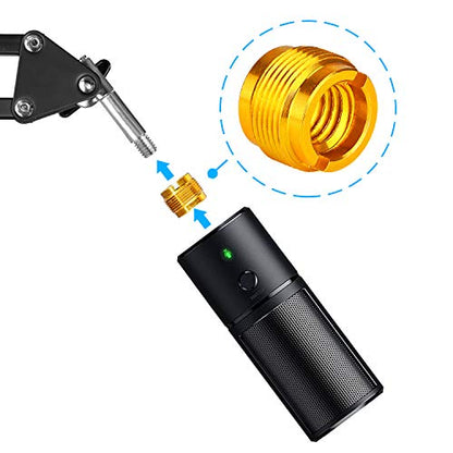 4 PCS Gold Colour Adapter for HyperX QuadCast Mic, Blue Yeti, Rode, Razer, Shure and Most USB Microphone, Shock Mount, Boom Arm Screw Thread Adapter 5/8" Male to 3/8" Female Screw Adapter by YOUSHARES